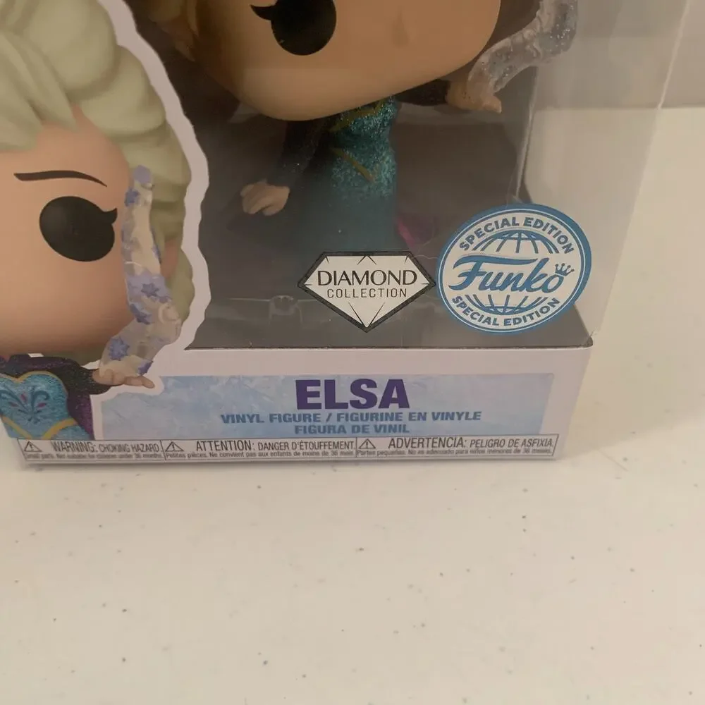 Funko Pop Elsa #1024 Diamond Collection Special Ed. Frozen Disney Vinyl Figure